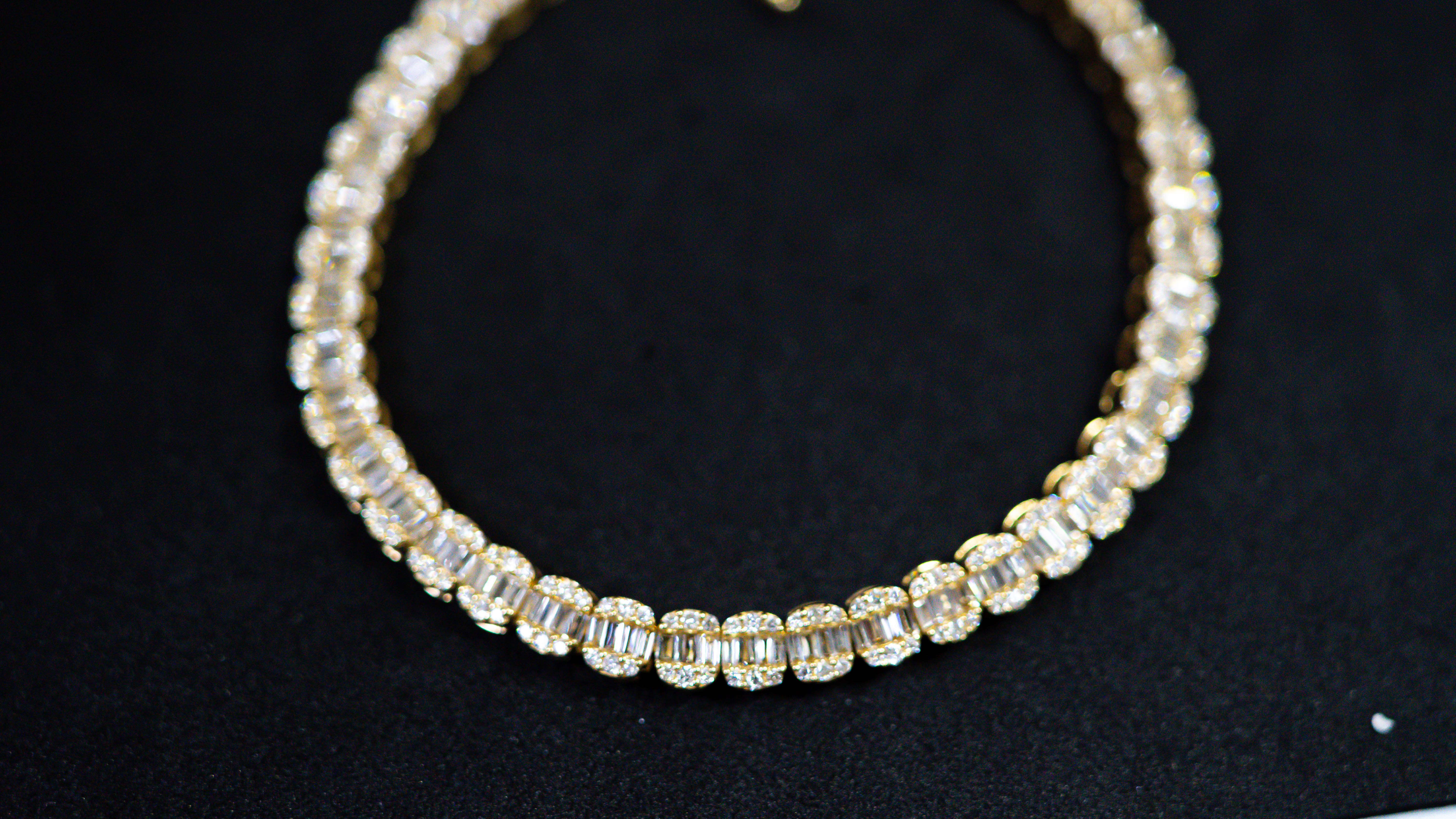 S-2549 Diamond Bracelet Baguette Cut