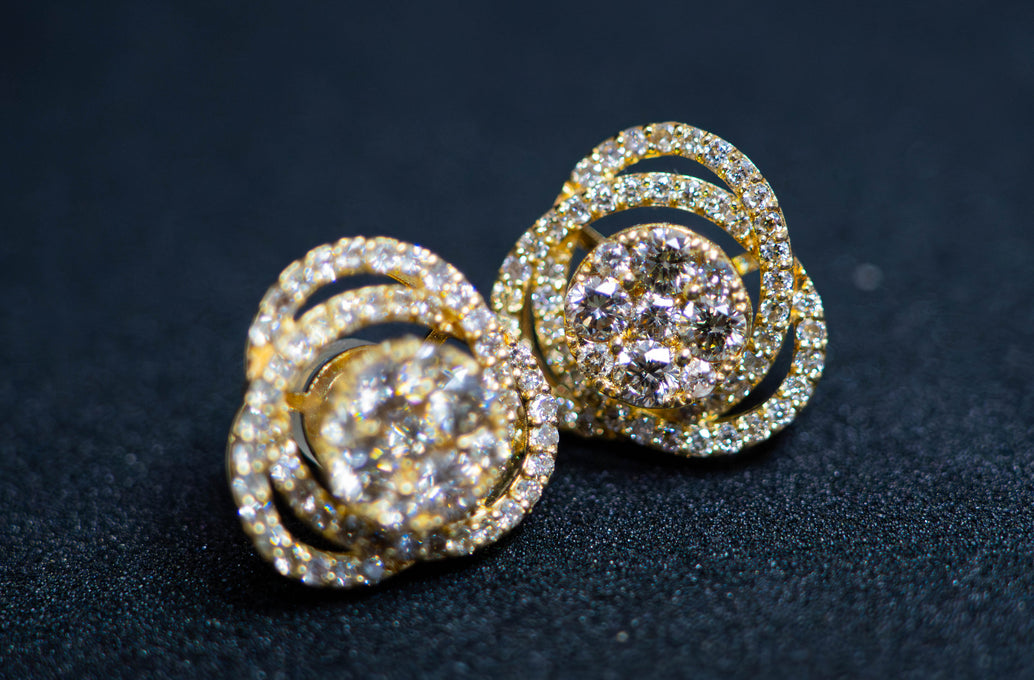 S-1102 Diamond Earrings